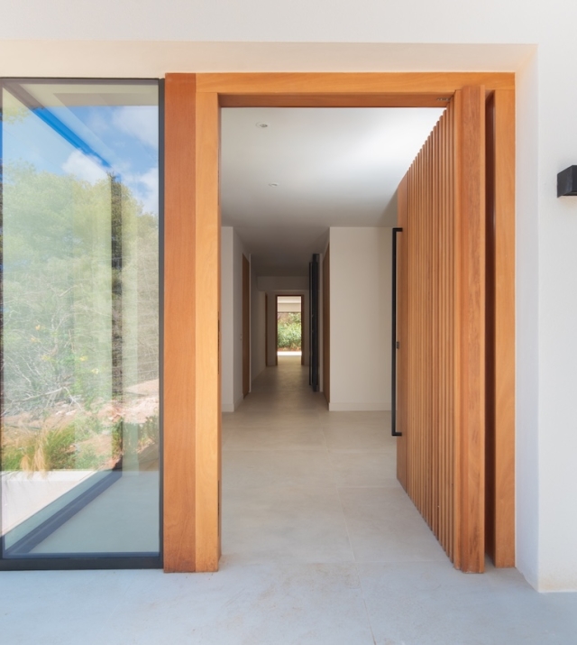 Resa Estates Ibiza for sale newbuilt villa Roca Llisa luxury elevator entrance.jpg